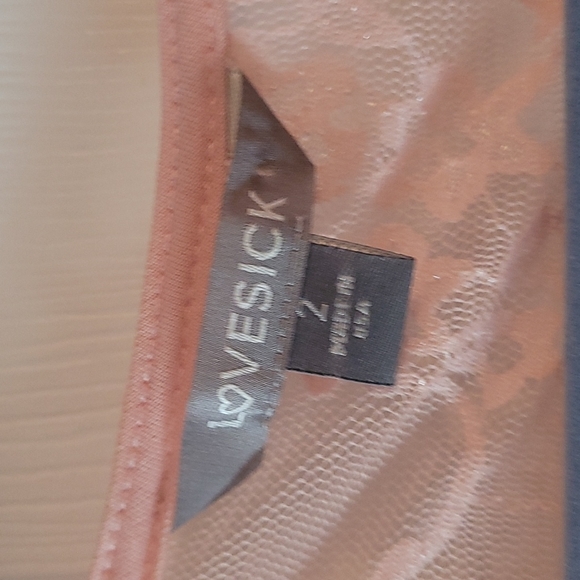 Lovesick Pink Lace Babydoll -NWOT - Picture 2 of 2